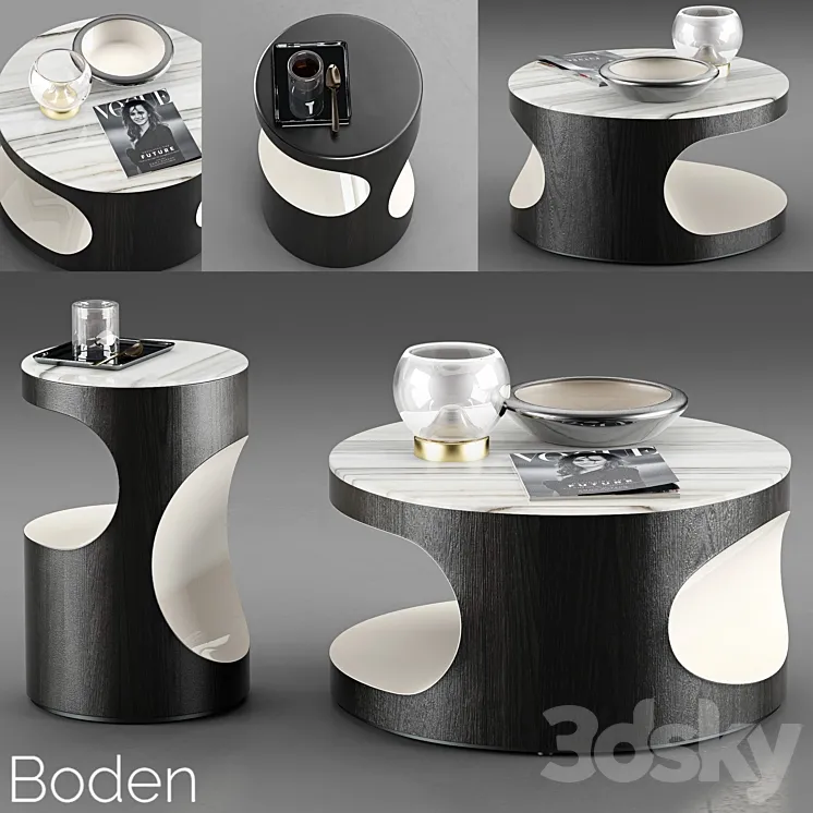Minotti Boden Coffee Tables 3DS Max