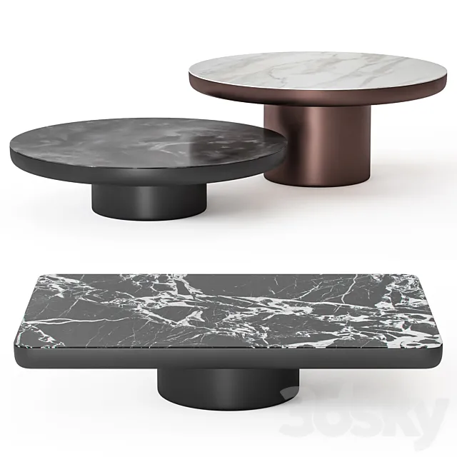 Minotti Brady coffee tables 3DS Max Model