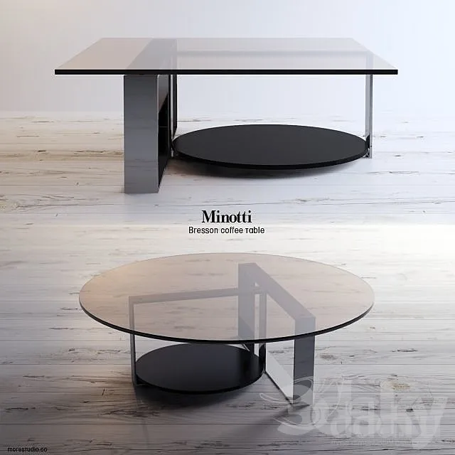 Minotti – Bresson coffee table 3DS Max Model