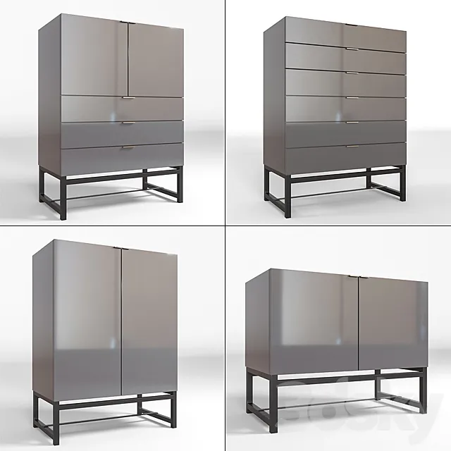 Minotti cabinet 3ds Max
