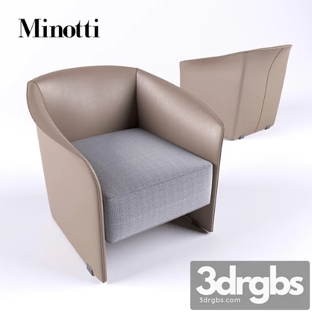 Minotti case armchair 3dsmax Download