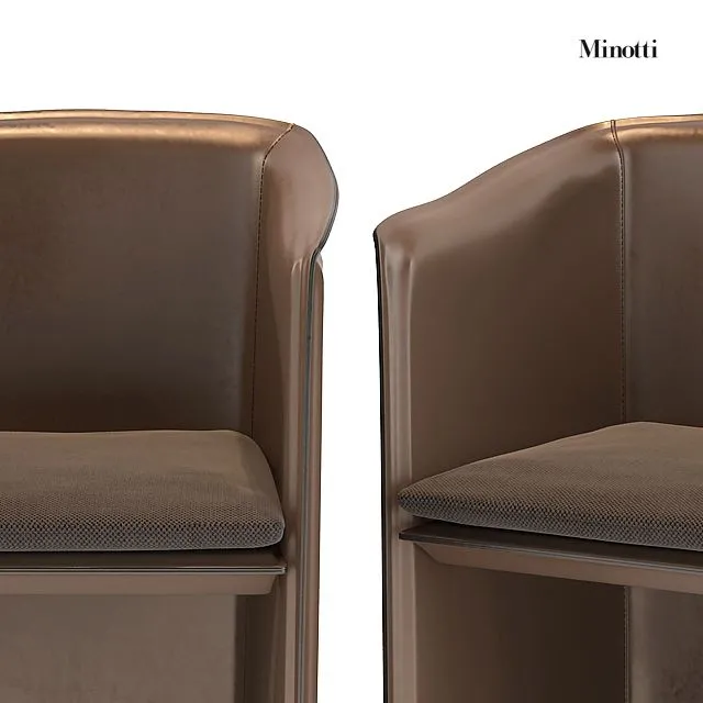 Minotti case hair+van dyck table 3dsMax Model