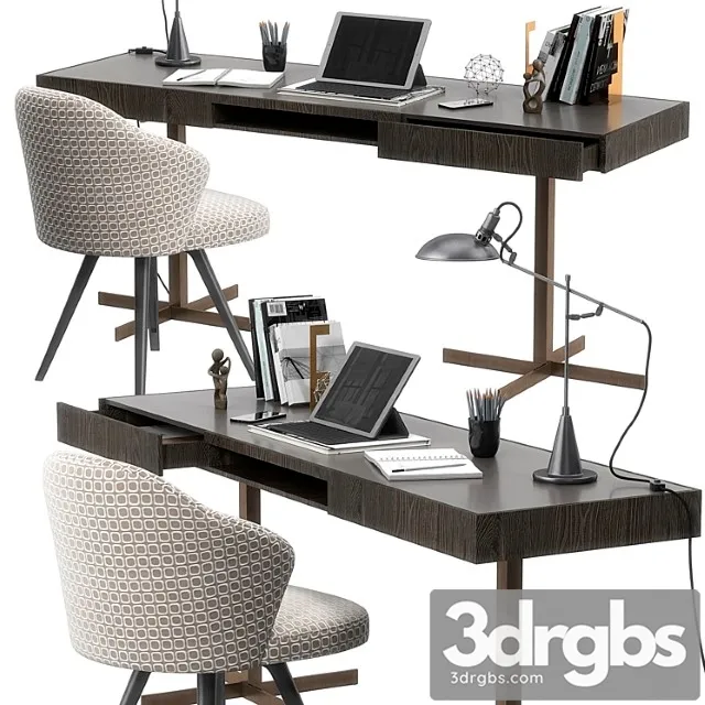 Minotti close writing desk set