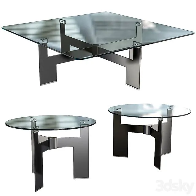Minotti coffee table №27 3dsMax Model
