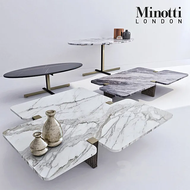 Minotti coffee tables 3DS Max Model