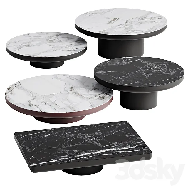 Minotti coffee tables Brady 3ds Max