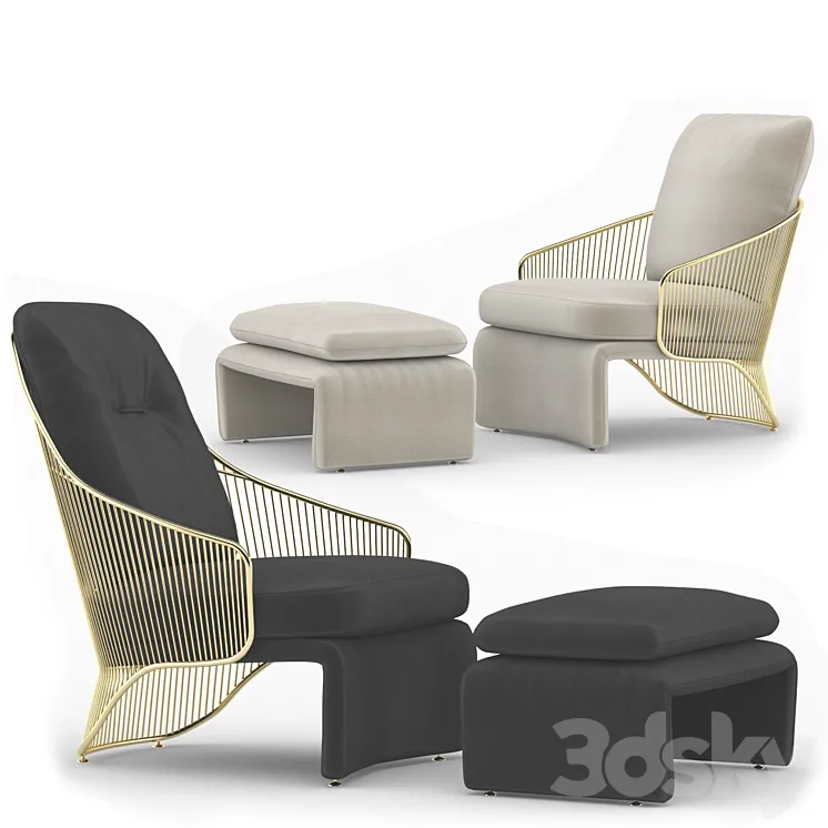 Minotti colette 3DS Max