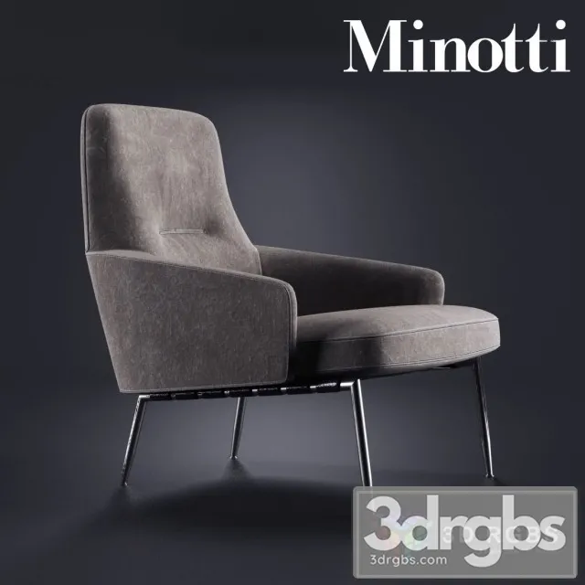 Minotti Coley Armchair 3dsmax Download