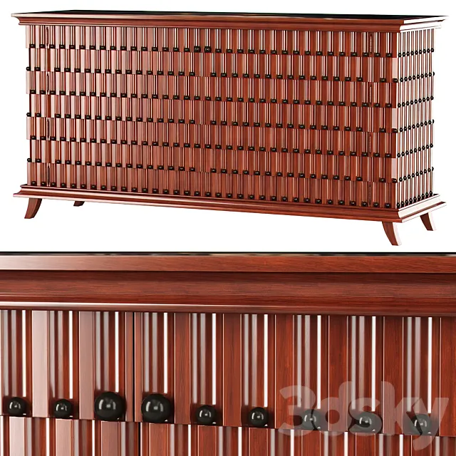 Minotti Collezioni chest of drawers _ Wooden chest of drawers 3DSMax File