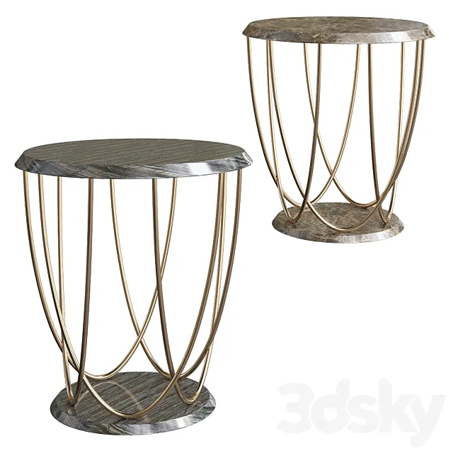 Minotti Collezioni WOODY SIDE TABLE 3DSMax File