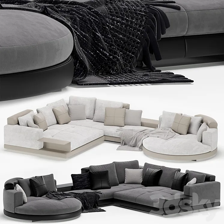 Minotti connery modular sofa 3DS Max Model