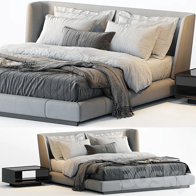 Minotti creed bed 3ds Max