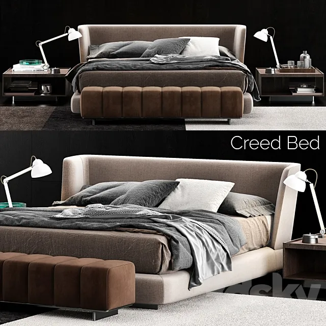 Minotti creed bed 3DSMax File