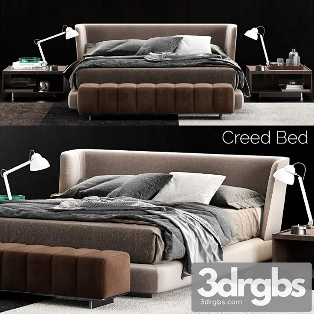 Minotti creed bed_2 2 3dsmax Download
