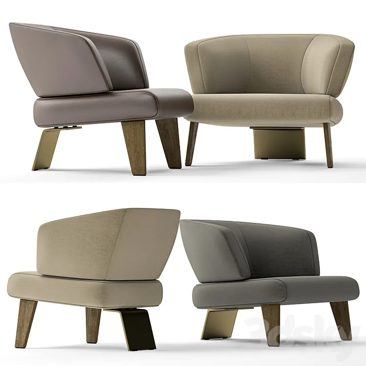 Minotti creed chair 3DS Max