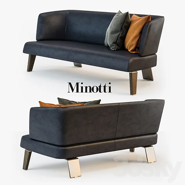 Minotti CREED Lounge sofa 3DS Max Model
