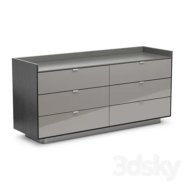 Minotti Darren Chest With 6 Drawers 3DS Max Model