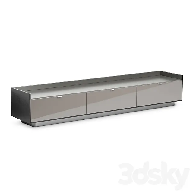 Minotti Darren Sideboard With 3 Drawers 3ds Max