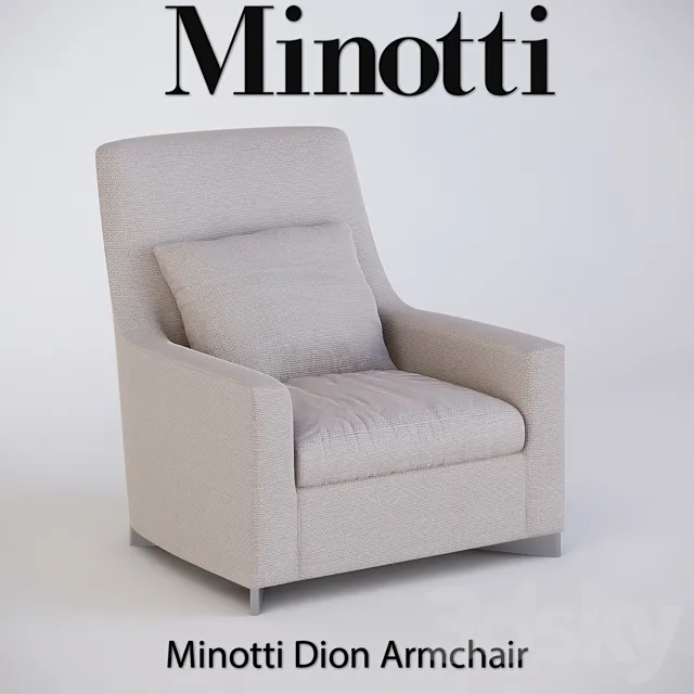 Minotti Dioan Armchair 3DS Max Model