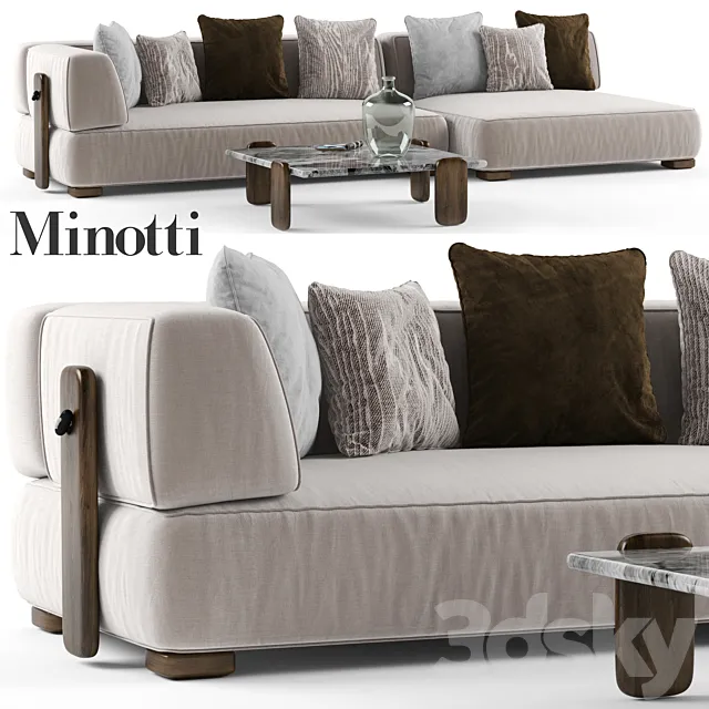 Minotti Florida sofa 2 3DSMax File