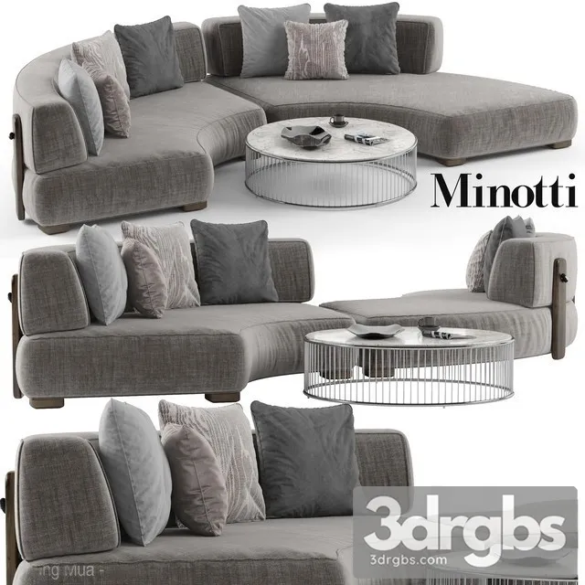 Minotti Florida Sofa Set 1 3dsmax Download