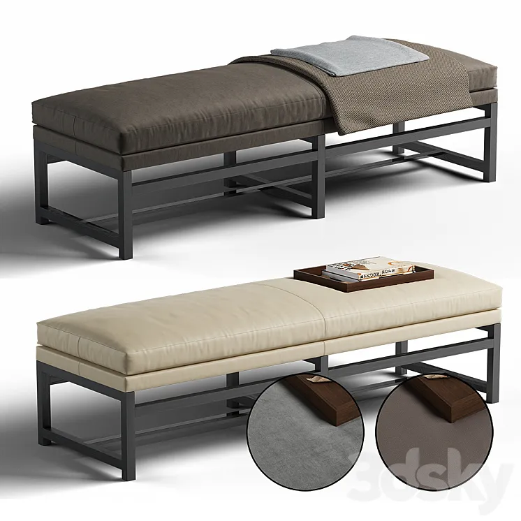 Minotti Flynt Bench 3DS Max