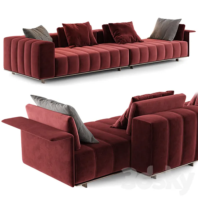 Minotti FREEMAN TAILOR Sofa 3ds Max
