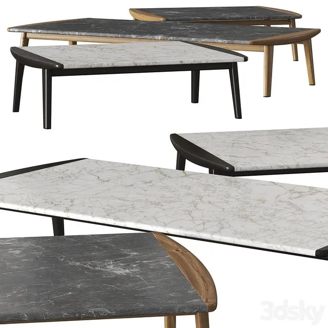 Minotti Fynn Coffee Tables & Outdoor 3dsMax Model