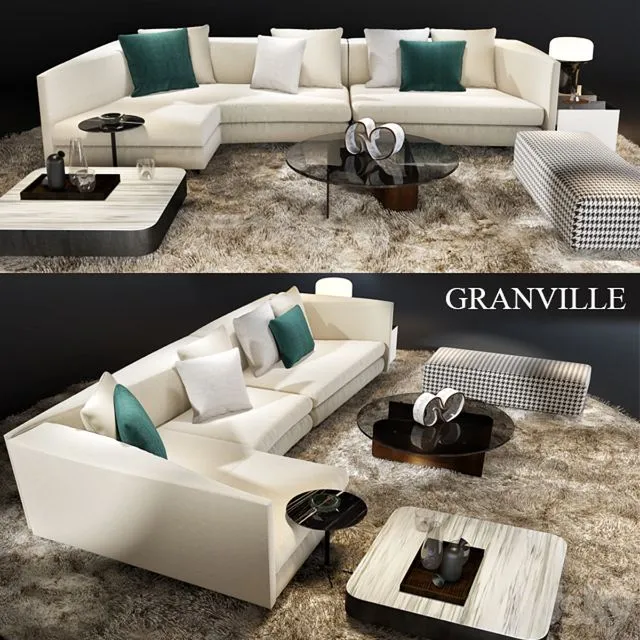 Minotti granville sofa 3dsMax Model