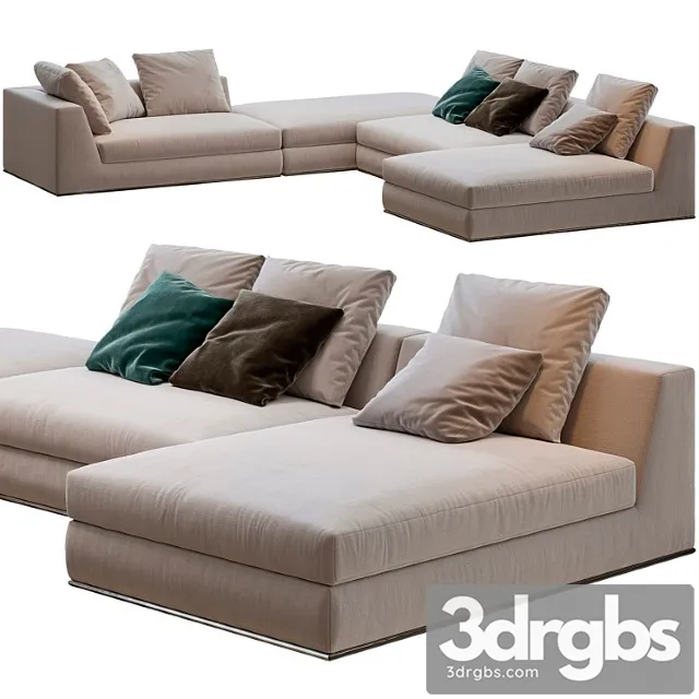 Minotti hamilton modulo sofa 2 3dsmax Download