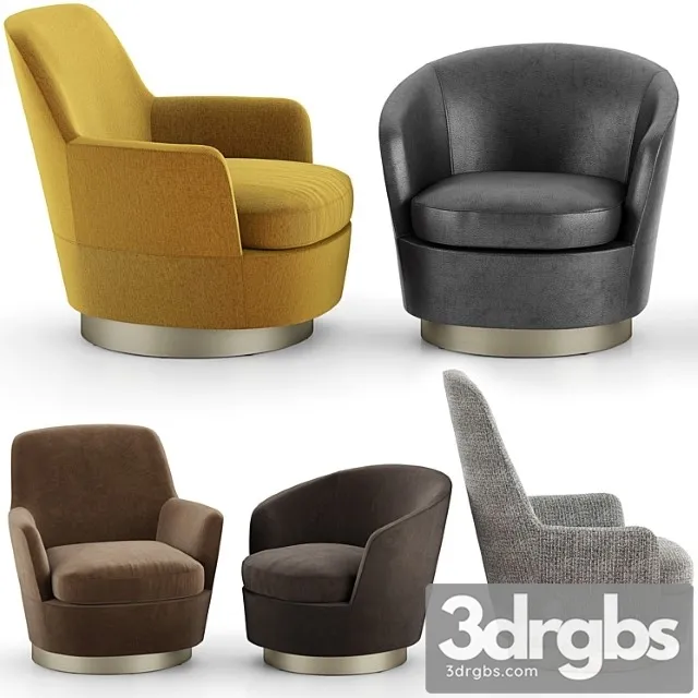Minotti jacques armchairs 3dsmax Download