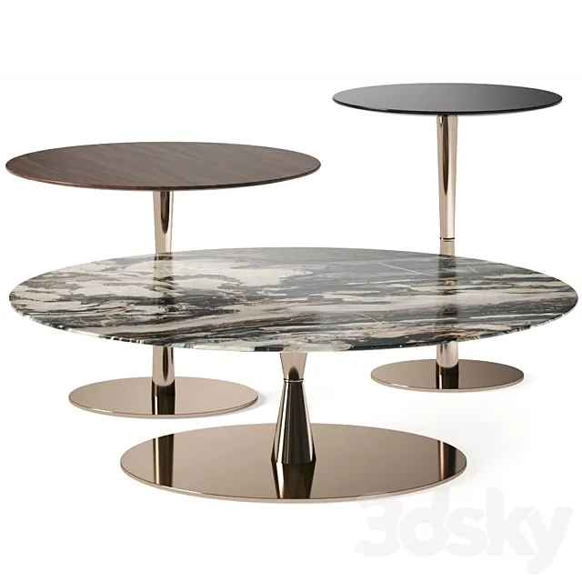 Minotti Jigger Coffee Tables 3DSMax File