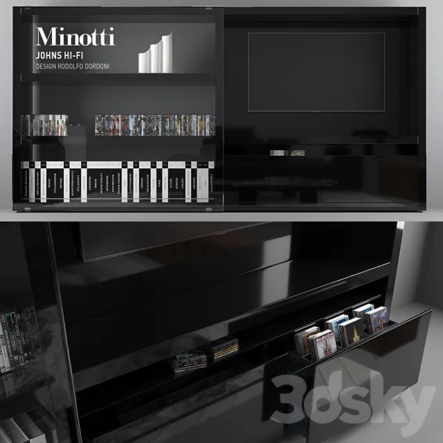 Minotti Johns HI-FI 3DS Max Model