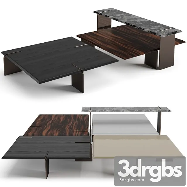 Minotti keel square coffee tables set