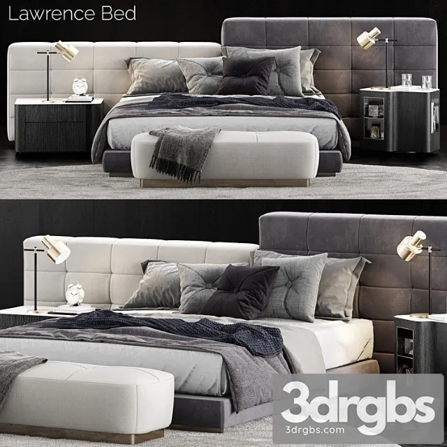 Minotti lawrence bed 3 2 3dsmax Download