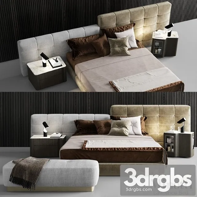 Minotti Lawrence Bed 3dsmax Download