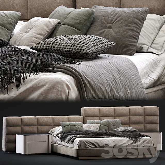 Minotti – Lawrence Bed 3ds Max