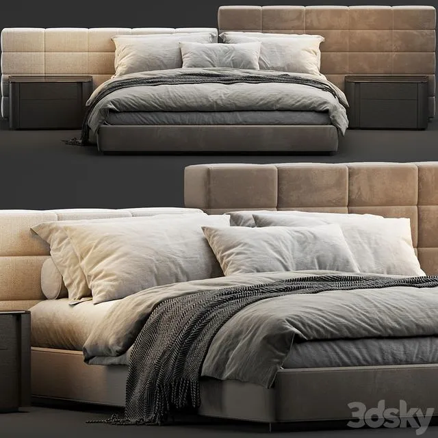 Minotti lawrence bed 3dsMax Model