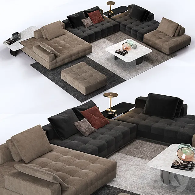 Minotti Lawrence Clan 3ds Max