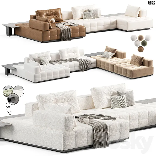 Minotti Lawrence Clan Modular Sofa 3dsMax Model