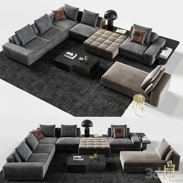 Minotti Lawrence Set 3dsMax Model