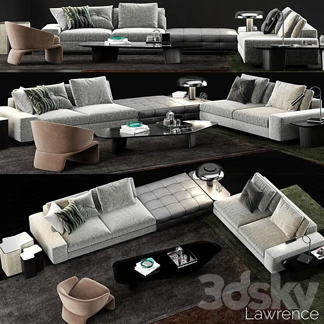 Minotti Lawrence Sofa 3DSMax File