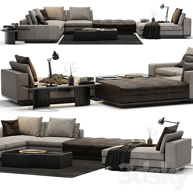 Minotti Lawrence Sofa A 3ds Max