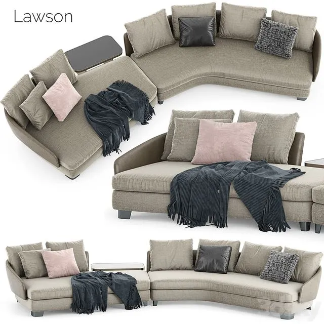 Minotti Lawson Sofa 2 3dsMax Model