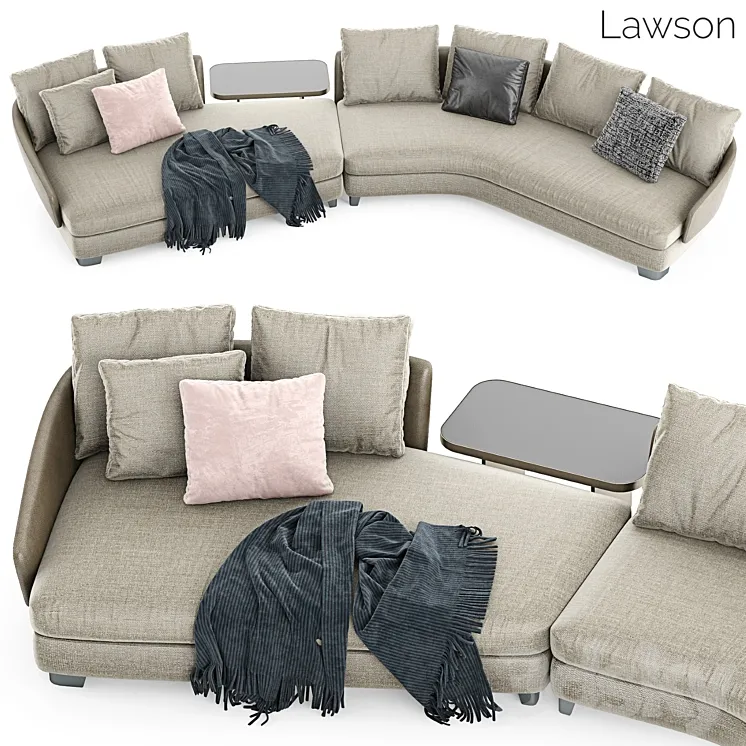 Minotti Lawson Sofa 2 3DS Max Model