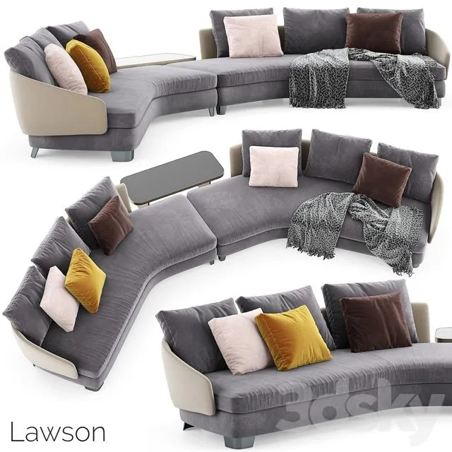 Minotti Lawson Sofa 3 3dsMax Model