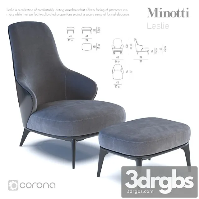 Minotti leslie 3dsmax Download