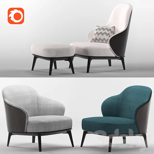 Minotti leslie 3ds Max
