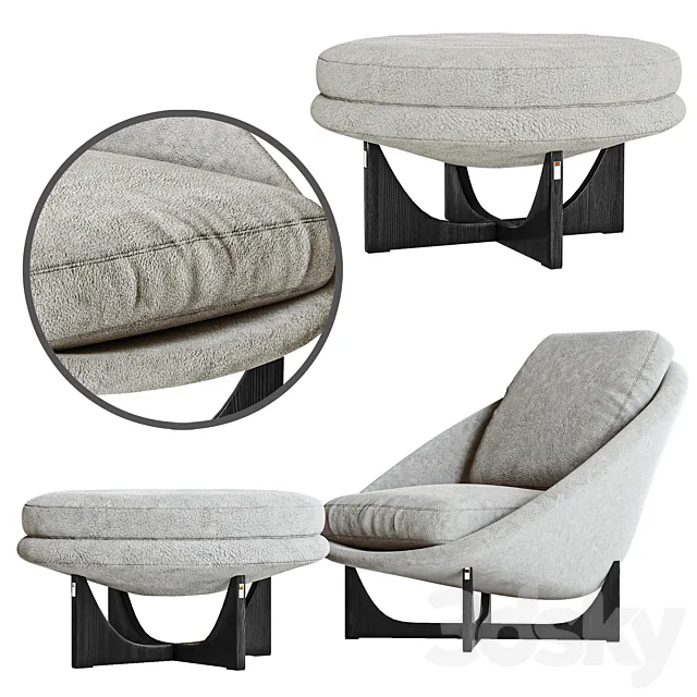 Minotti lido armchair 3DSMax File