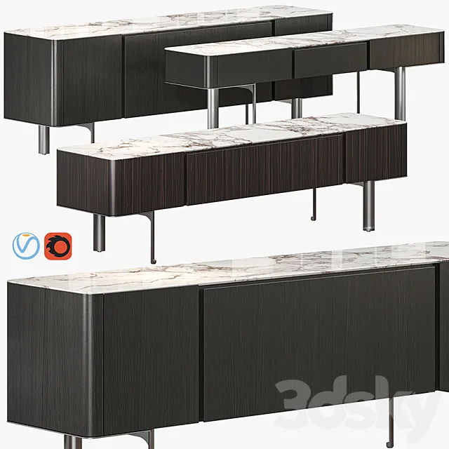 MINOTTI LOU SIDEBOARD 3ds Max